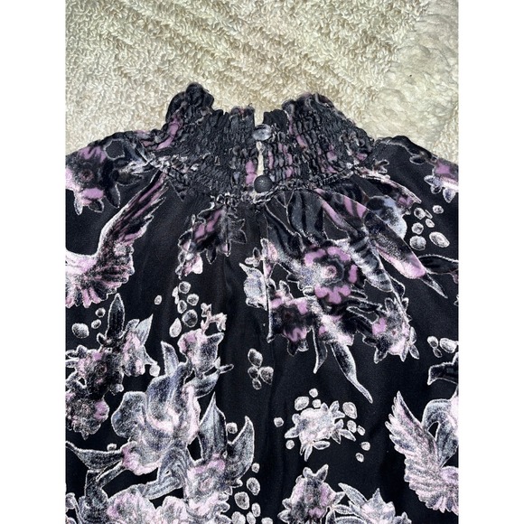Hale Bob Rossana Velvet Burnout Turtleneck Top xl - Picture 6 of 6